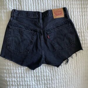 Levi's Women's Black Denim Shorts